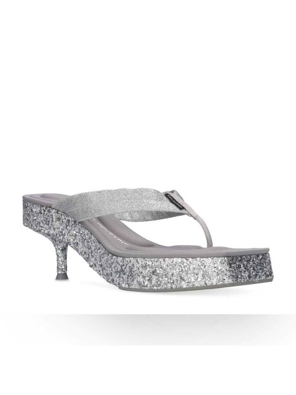 NIB Alexander Wang Jessie Glitter Platform Slide Sandals